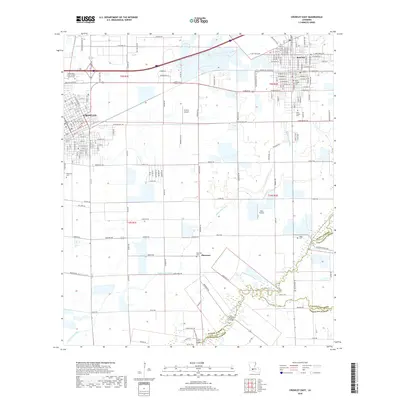 2018 Map of Crowley East, 2018 Print