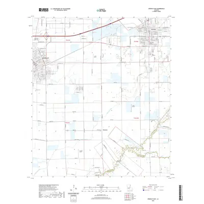 2020 Map of Crowley East, 2020 Print