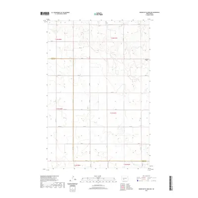 2020 Map of Crown Butte Creek NW, 2020 Print