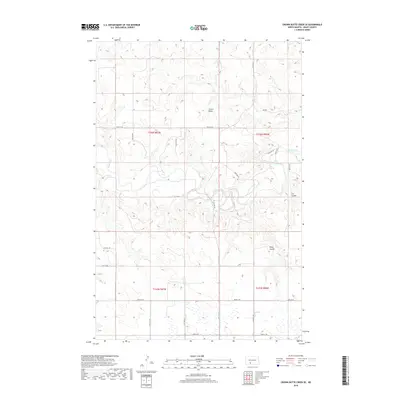 2018 Map of Crown Butte Creek SE, 2018 Print