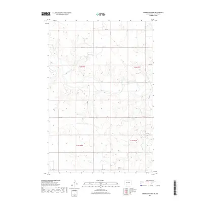 2017 Map of Crown Butte Creek SW, 2017 Print