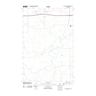 2011 Map of Crown Butte Lake, 2011 Print