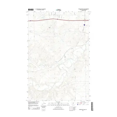 2014 Map of Crown Butte Lake, 2014 Print