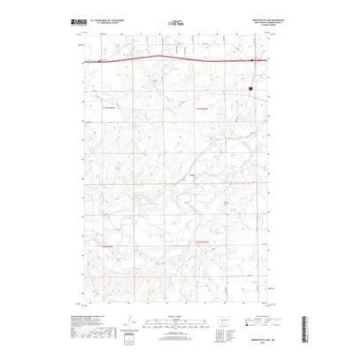 2018 Map of Crown Butte Lake, 2018 Print