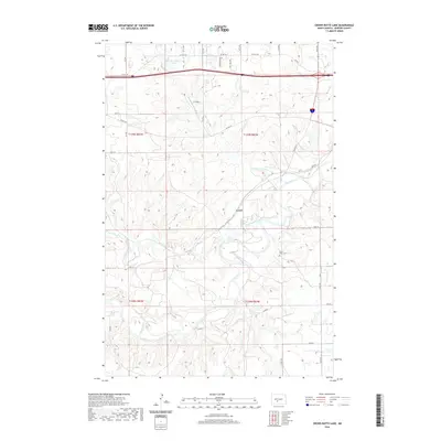 2020 Map of Crown Butte Lake, 2020 Print