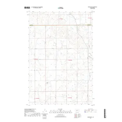 2018 Map of Crown Butte, 2018 Print