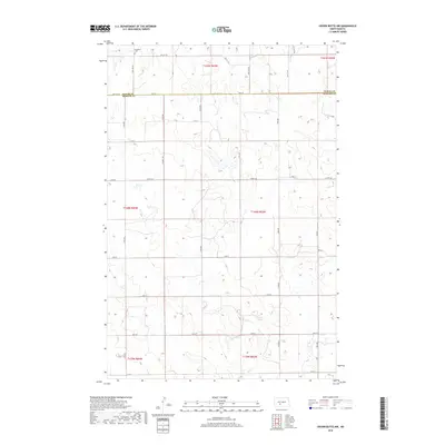 2018 Map of Crown Butte NW, 2018 Print