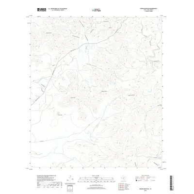 2019 Map of Crown Mountain, 2019 Print
