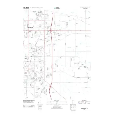 2013 Map of Crown Point, 2013 Print