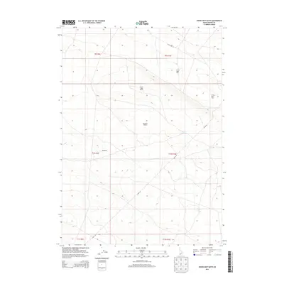 2013 Map of Crows Nest Butte, 2013 Print