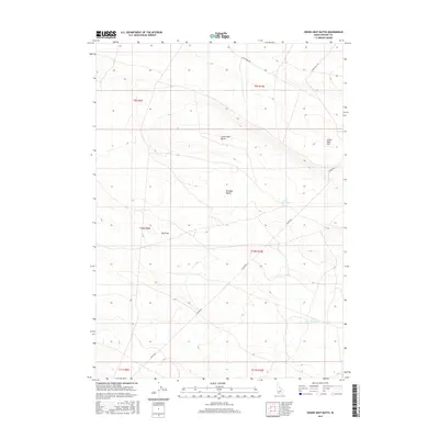 2017 Map of Crows Nest Butte, 2017 Print