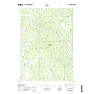 2017 Map of Crows Nest Peak, 2017 Print