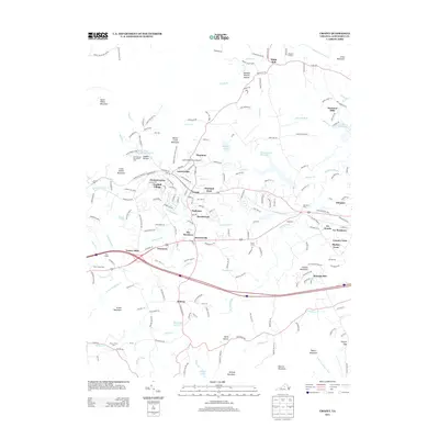 2013 Map of Crozet, 2013 Print