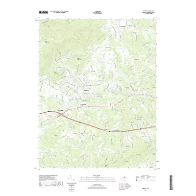 2019 Map of Crozet, 2019 Print