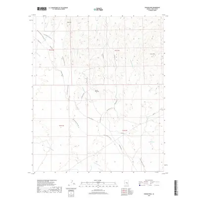 2018 Map of Crozier Peak, 2018 Print