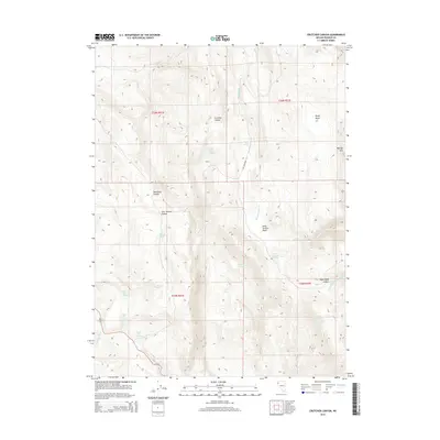 2014 Map of Crutcher Canyon, 2014 Print