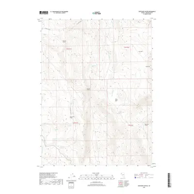 2018 Map of Crutcher Canyon, 2018 Print