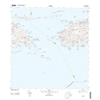 2013 Map of Cruz Bay, 2013 Print
