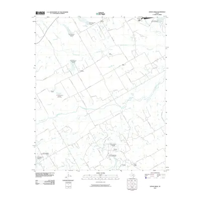 2010 Map of Cryer Creek, 2010 Print