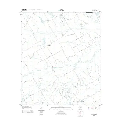 2012 Map of Cryer Creek, 2012 Print