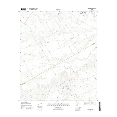 2016 Map of Cryer Creek, 2016 Print