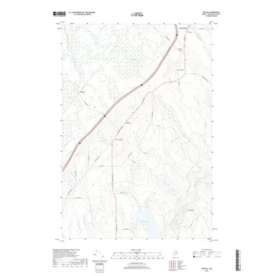 2018 Map of Crystal, 2018 Print