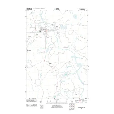 2011 Map of Crystal Falls, 2011 Print