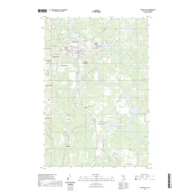 2023 Map of Crystal Falls, 2023 Print