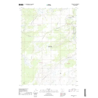 2017 Map of Crystal Falls, 2017 Print