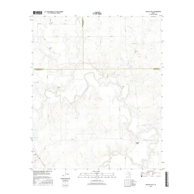 2016 Map of Crystal Falls, 2016 Print