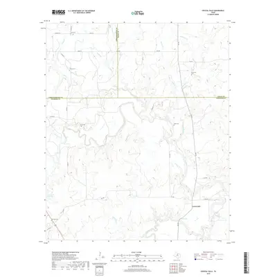 2019 Map of Crystal Falls, 2019 Print