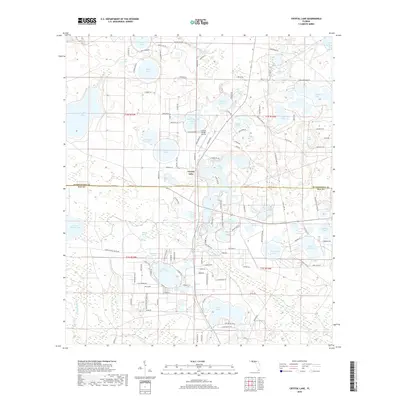 2018 Map of Crystal Lake, 2018 Print