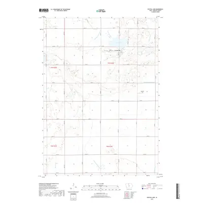 2018 Map of Crystal Lake, 2018 Print