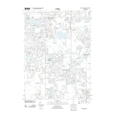2012 Map of Crystal Lake, 2012 Print
