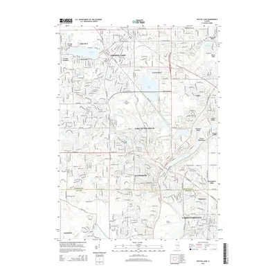 2015 Map of Crystal Lake, 2015 Print