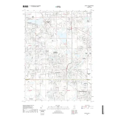 2018 Map of Crystal Lake, 2018 Print