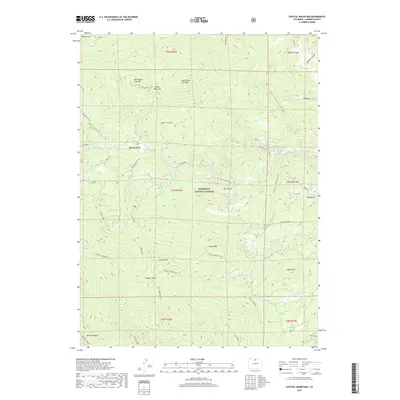 2019 Map of Crystal Mountain, 2019 Print