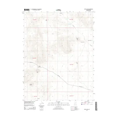 2014 Map of Crystal Peak, 2014 Print