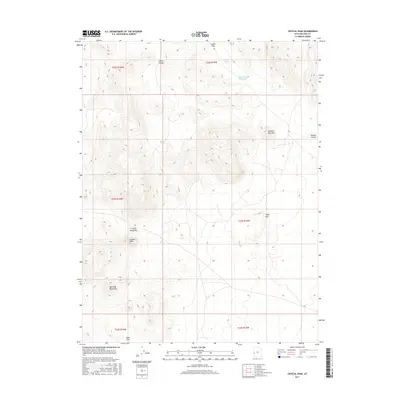 2017 Map of Crystal Peak, 2017 Print