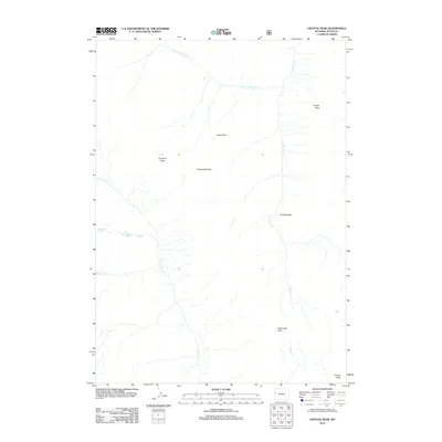 2012 Map of Crystal Peak, 2012 Print