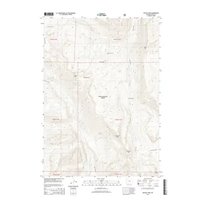2015 Map of Crystal Peak, 2015 Print