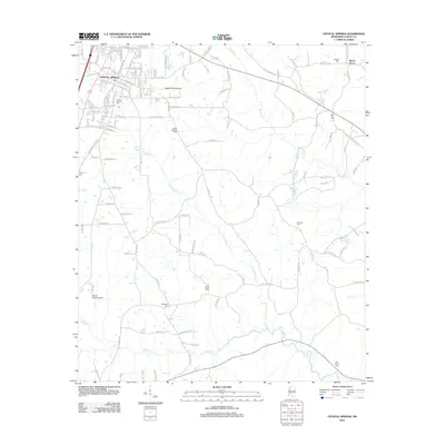 2012 Map of Crystal Springs, 2012 Print