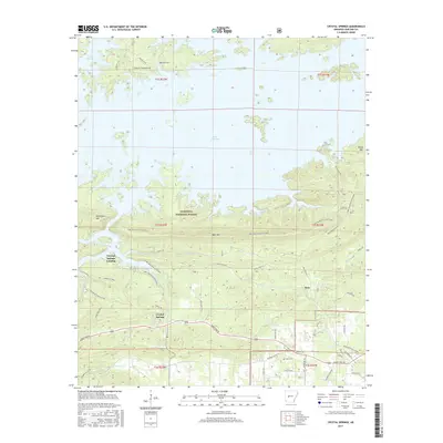 2017 Map of Crystal Springs, 2017 Print