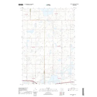 2018 Map of Crystal Springs, 2018 Print