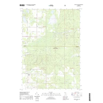 2019 Map of Crystal Valley, 2019 Print