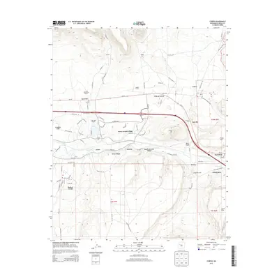 2013 Map of Cubero, 2013 Print