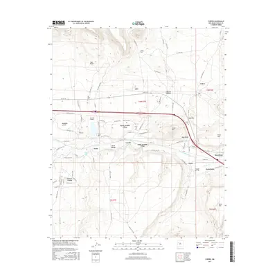 2017 Map of Cubero, 2017 Print