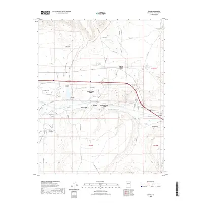 2020 Map of Cubero, 2020 Print