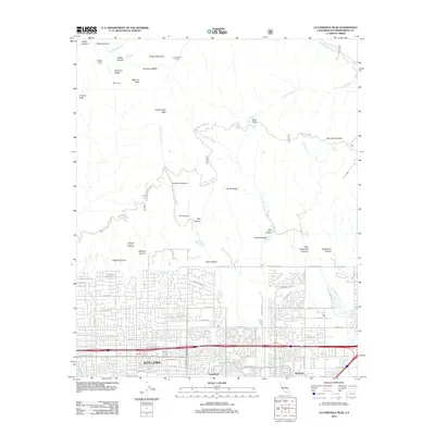 2012 Map of Cucamonga Peak, 2012 Print