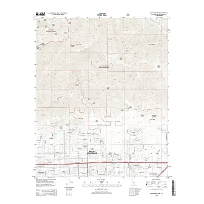 2015 Map of Cucamonga Peak, 2015 Print